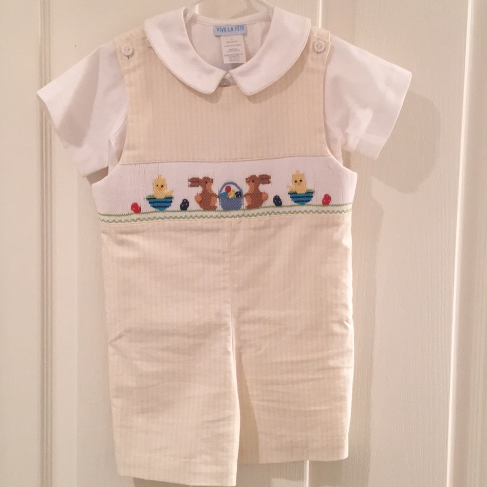 Vive La Fete smocked shortall